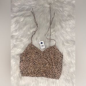 NWT ABERCROMBIE & FITCH LEOPARD TANK- EXTRA SMALL